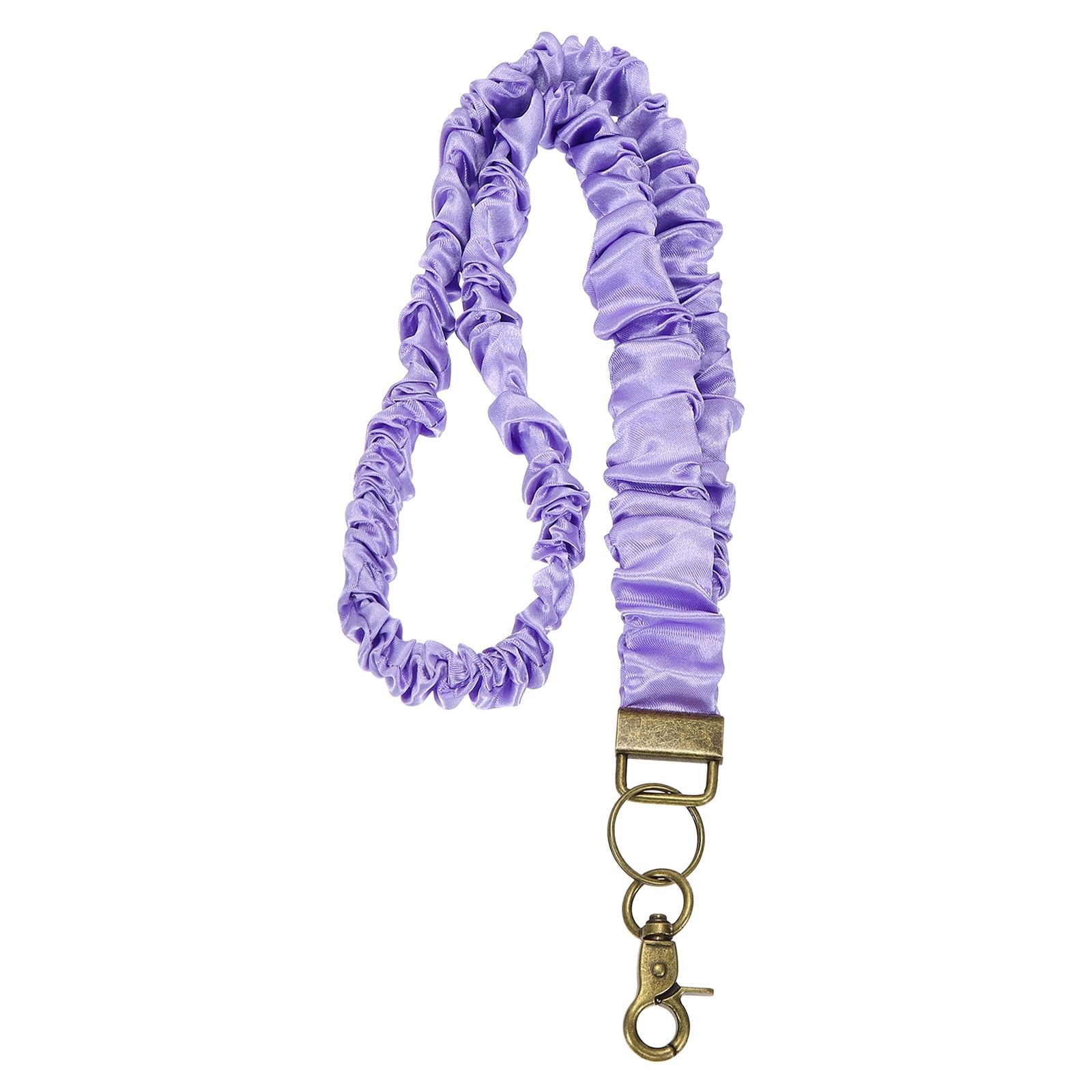 PATIKIL Scrunchie Lanyard Teacher,Stretchy Lanyards,Purple