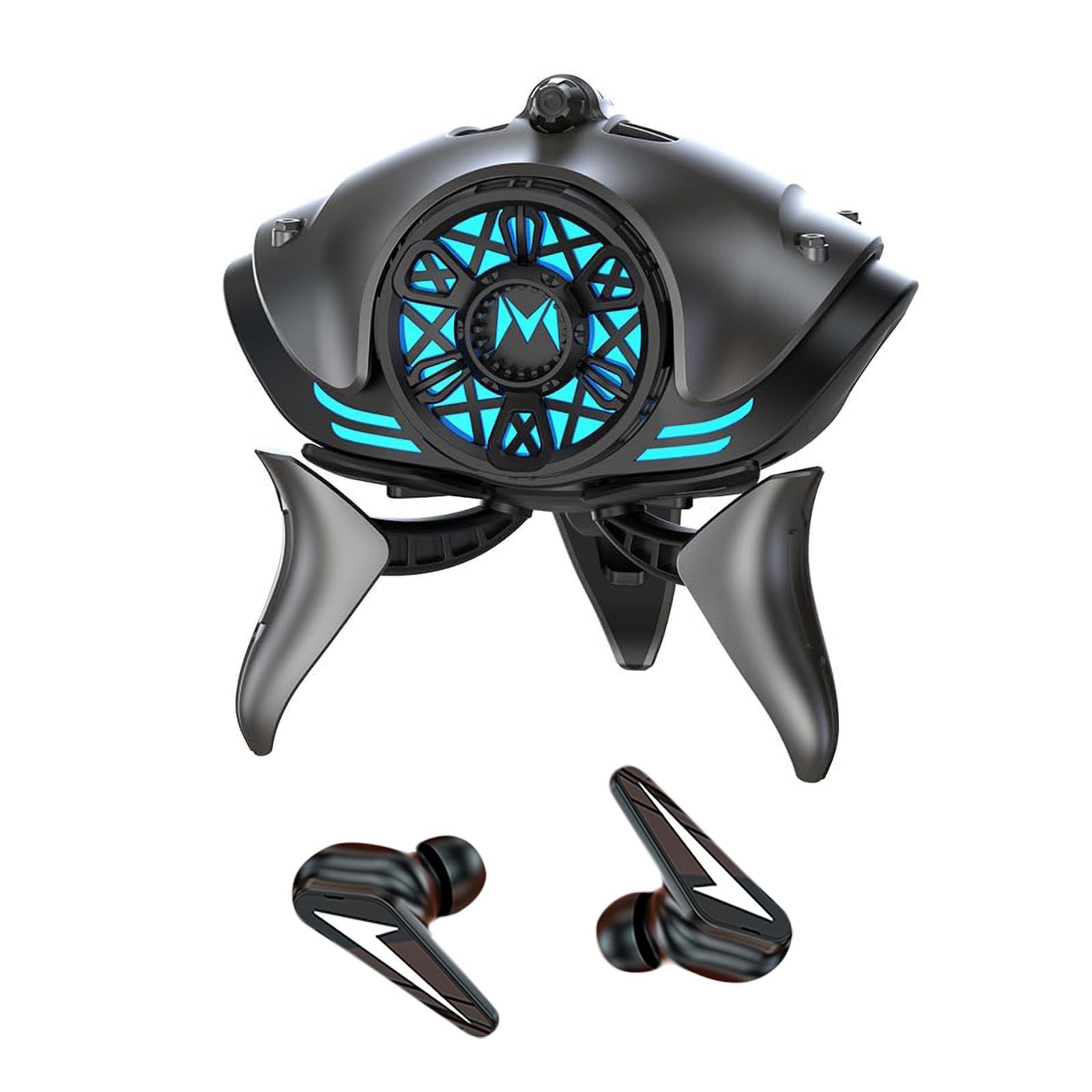 TERRIFIBluetooth Headphones, Wireless Gaming Earbuds with Microphone, 5.3 Headphones Touch Control Earbud decompressing for Gaming Sport Headphone, for Android, iOS, Laptop