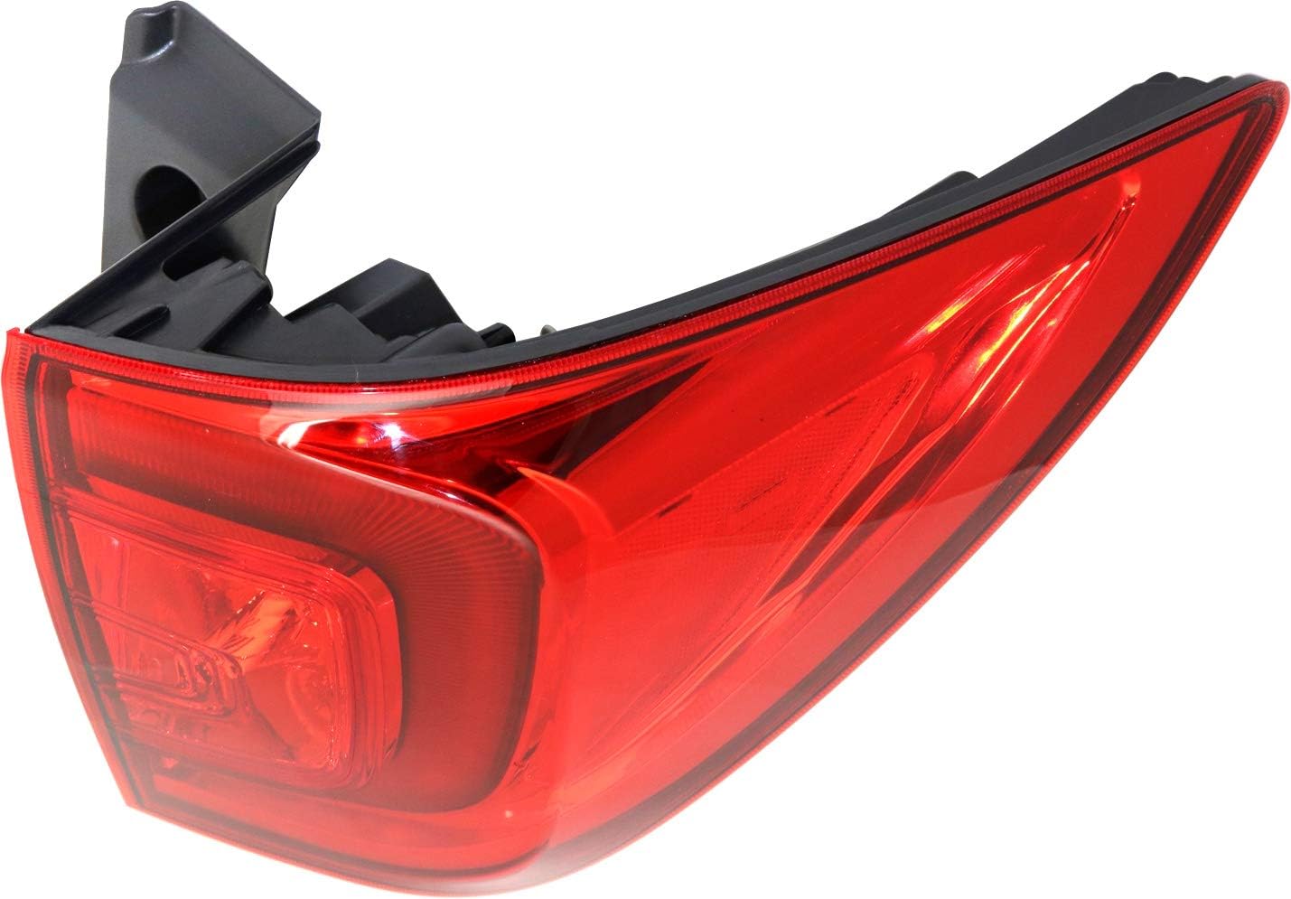Evan Fischer Passenger Side Outer Tail Light Lamp Assembly Compatible with 2016-2018 Honda Pilot, 2022-2023 Passport, Boby Mounted With Bulb
