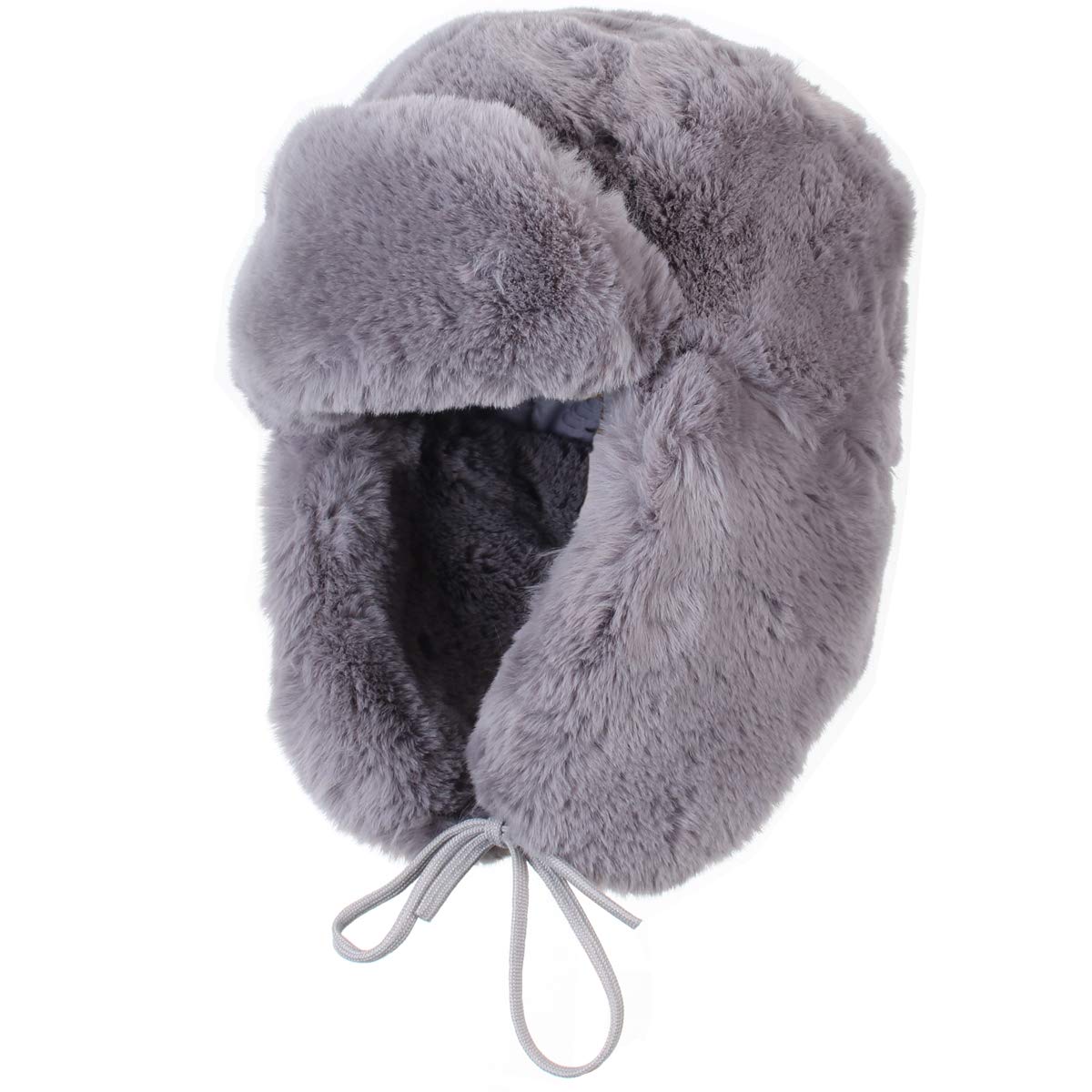 Epic Militaria Faux Fur Ushanka/Trapper Hat (X-Large, Grey)
