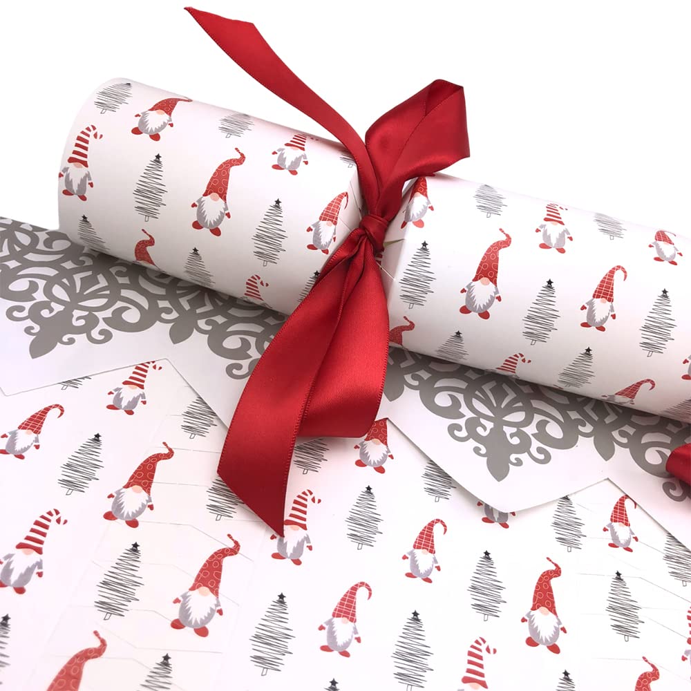 12 Large Sketchy Christmas Gonks | Cracker Making Craft Kit | Fill Your Own
