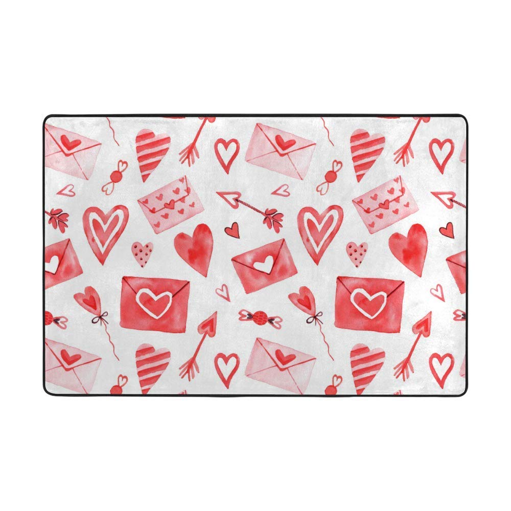 Tapis de Saint-Valentin épais en velours corail haut de gamme anti-perte de poils CHEHONG