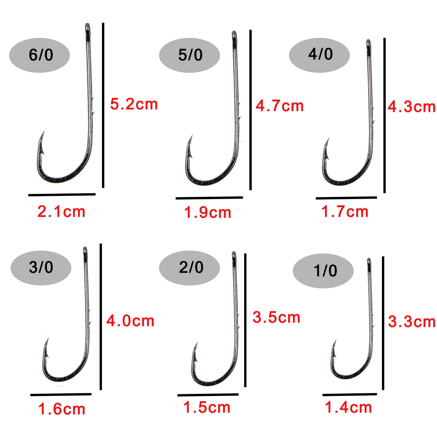 Baitholder Fishing Hooks,100pcs Barbed Shank Beak Long Shank Hooks High Carbon Steel Baith Holder Hook with 2 Barbs Bait Keep Jig Fish Hooks for Saltwater Freshwater Fishing (2#-100pcs) - Image 4