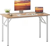 Vista 39 de Need - Escritorio plegable de 31 1/2" sin ensamblaje, mesa pequeña para computadora, escritorio robusto y resistente para espacios pequeños, marco