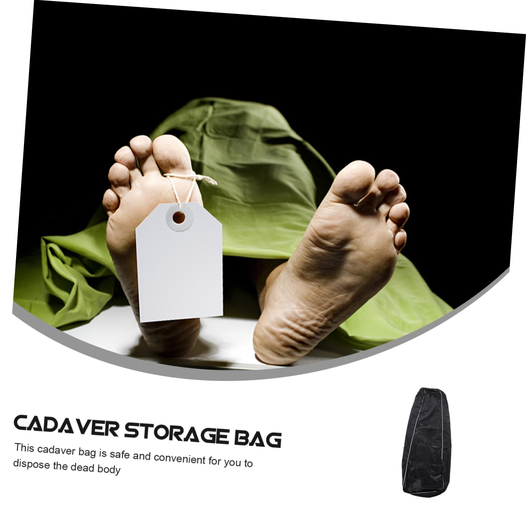 Mortuaire Sécurisé Paquet et en Tissu Haute Pvc Barrière Noir Anti-usure Transport des Cadavres en Milieu Funéraire ou Hospitalier
