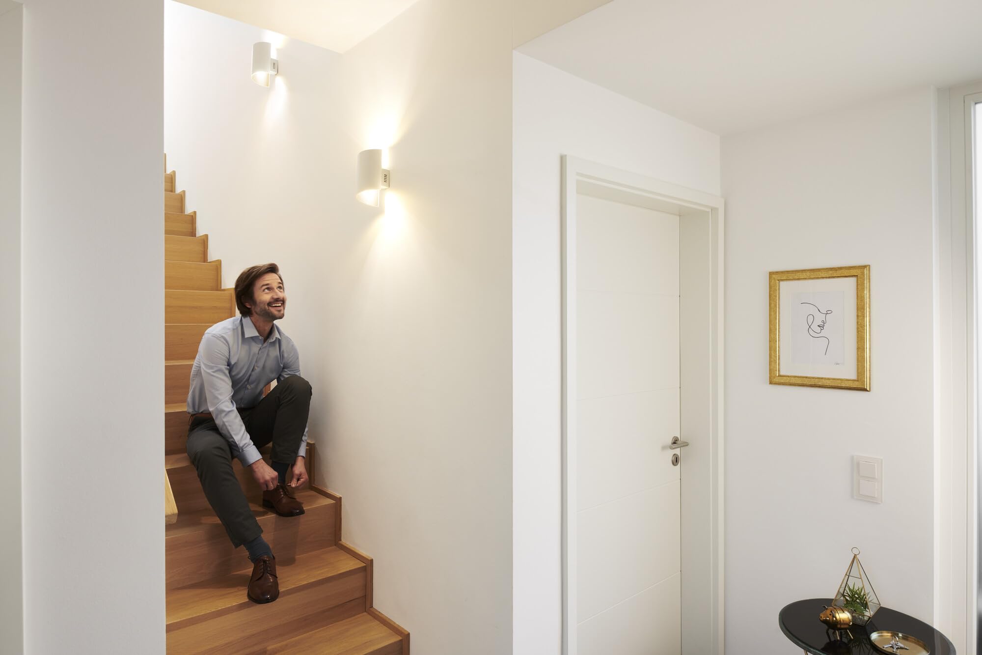 Osram SMART+ Matter Wall Twist LED Wandleuchte 230x127mm TW | SMART+ MATTER Wall Twist, Indoor Wall Lighting, Weiß, 30000 h, 1-Pack