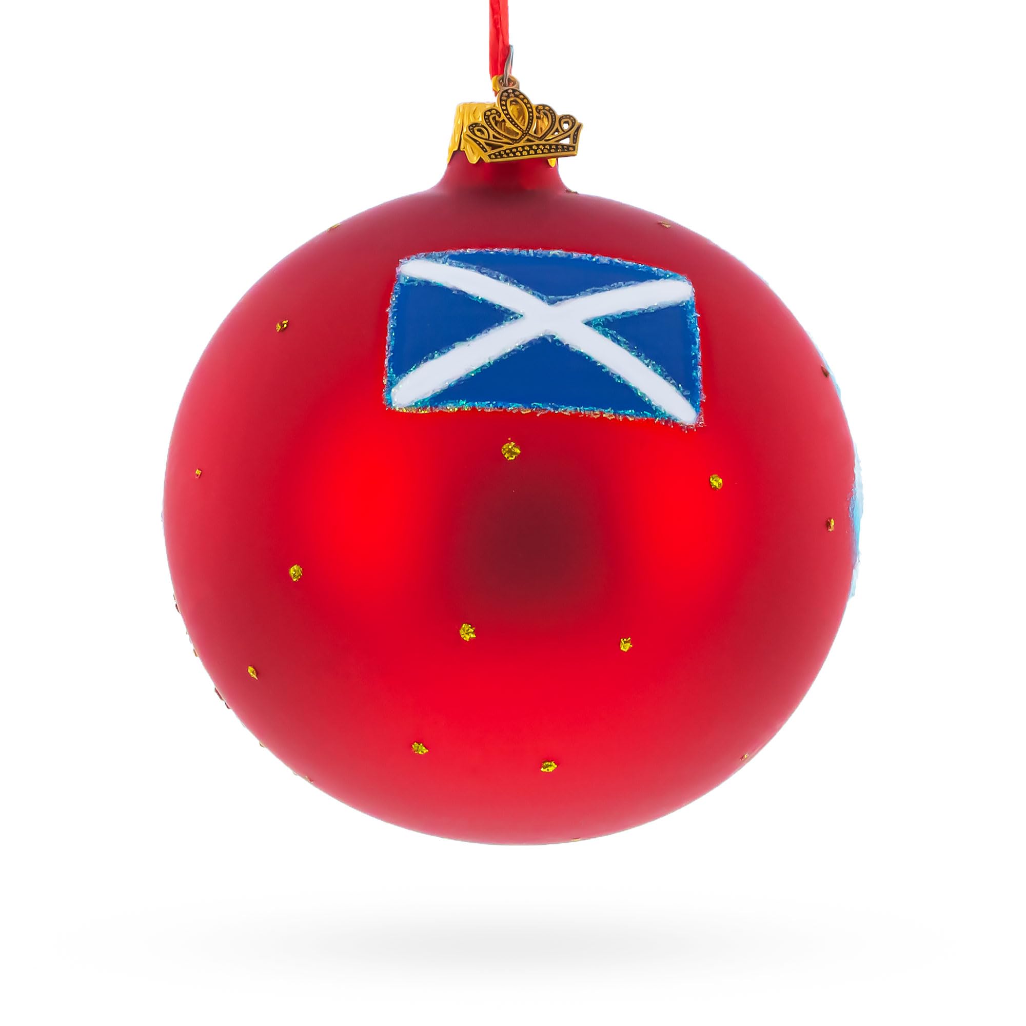 Bola de Navidad de Vidrio de Castillo de Edimburgo, Escocia 4 Pulgadas