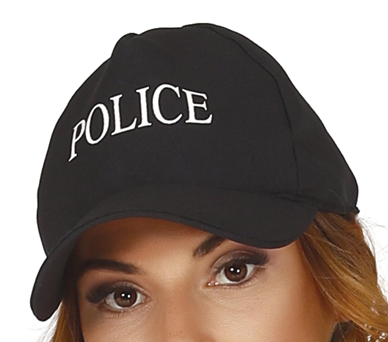 FIESTAS GUIRCA, S.L. Police Officer Costume for women, Black/White - Image 3
