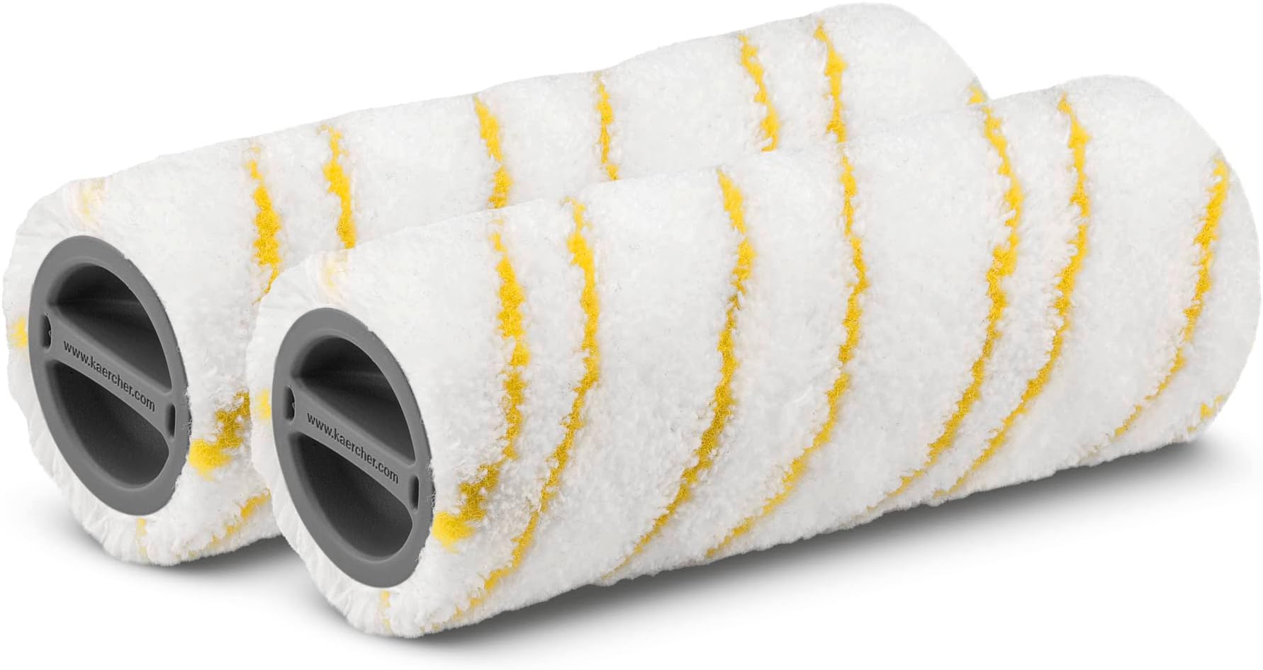 Multi-Surface Roller Set Yellow – Durable Replacement Rollers for Hard Floor Cleaners (2-Pack)