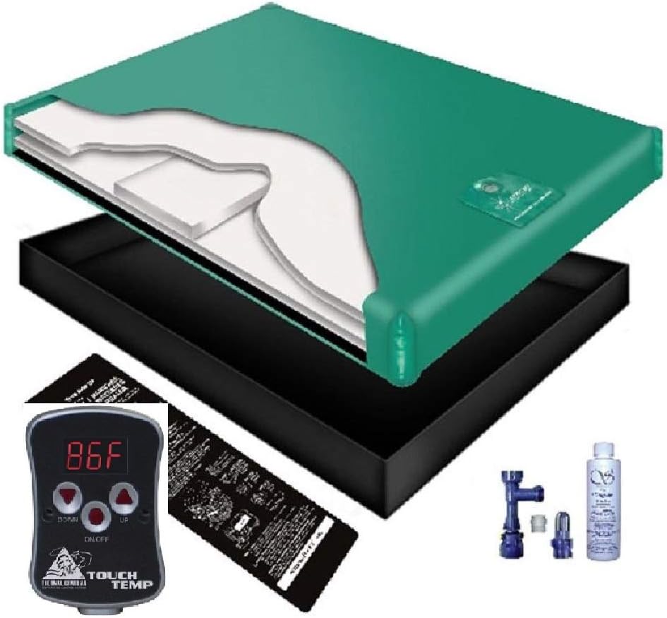 80 WAVELESS WATERBED Mattress/Liner/Digital Heater/Fill