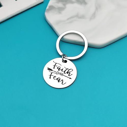 Miniatura 2 de Xiahuyu Llavero cristiano de regalo, con versículo bíblico, regalo de bautismo, regalo de comunión, regalos religiosos inspiradores para mujeres y