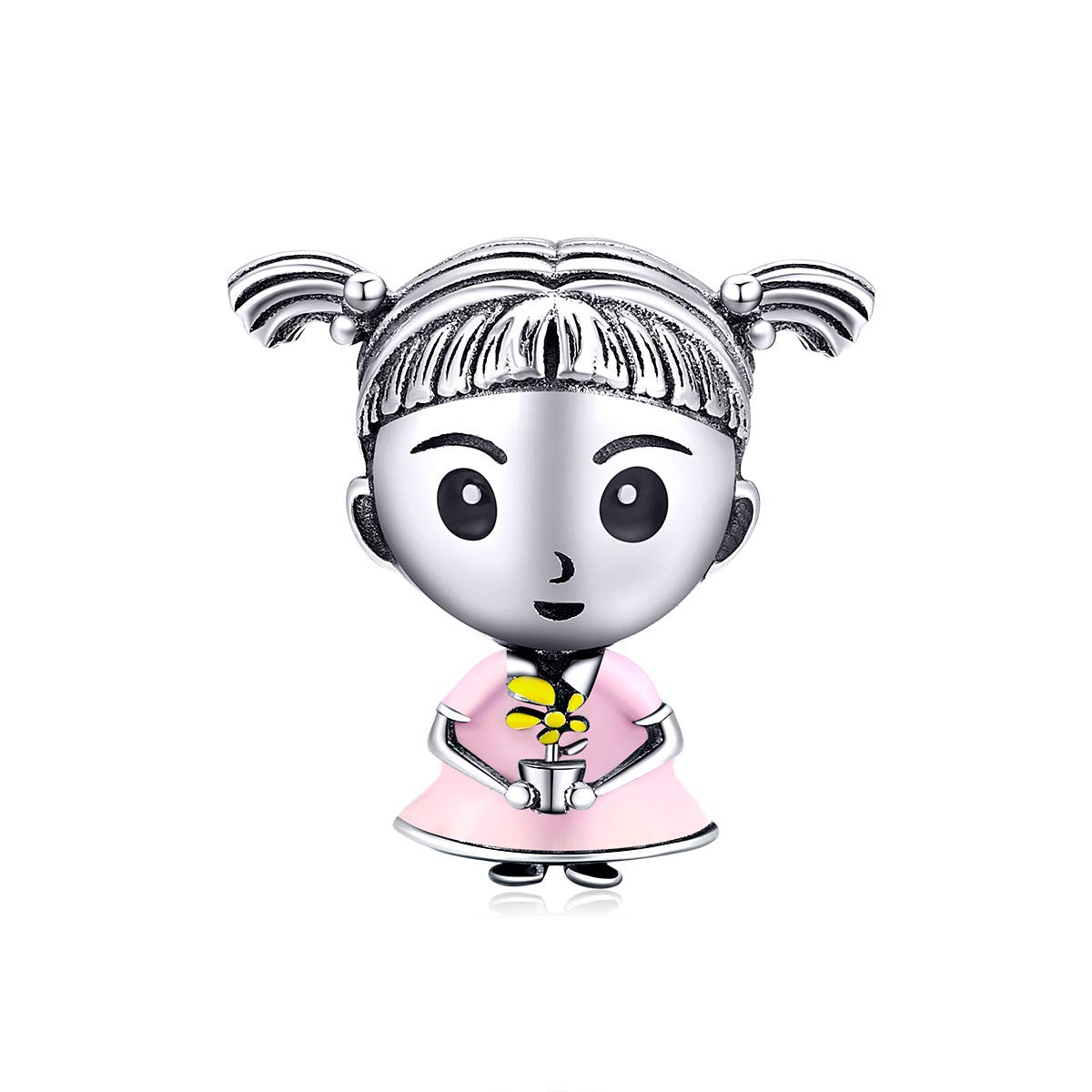 ABAOLALA A Happy Family Charm 925 Sterling Silver Grandpa, Grandma,Father, Mother, Sister, Brother Charm for Bracelet and Necklace