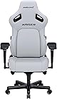 Andaseat Kaiser4 5Dアームレスト ポップアウト式内蔵型ランバーサポート マグネット式ヘッドレスト ゲーミングチェア 耐荷重150kg 肉厚 人間工学 リクライニング ロッキング機能 座面広い 腰痛対策 アンダシート オフィスチェア ワークチェア anda seat (ArteDiPelleエコレザー, クラウディホワイト)