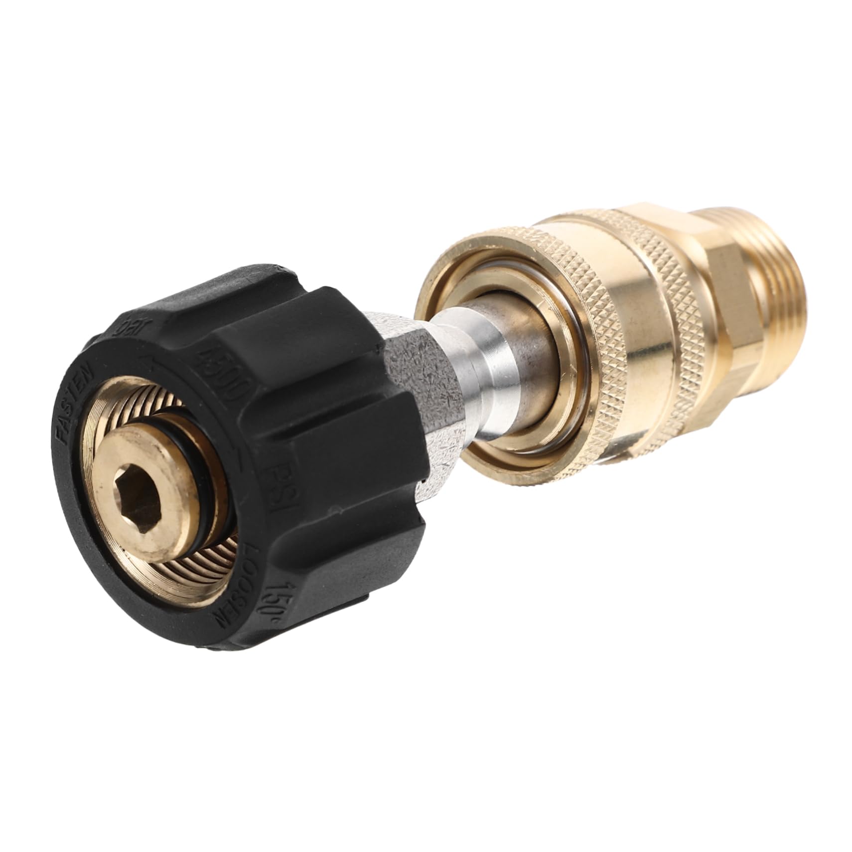 Mikikit 3 Set Di Connettori Adattatori Funzione Raccordo A Y Adattatore Rapido Collegamento Maschio Per Idropulitrice Accoppiatore Per Idropulitrice In Ottone Dorato