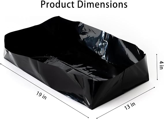 10 Pack Monotub Liners, Pre-Cut and Factory Folded, Fits 66-Quart Monotub, Storage Totes, Containers and More, Plastic Liners for Mushroom Monotub, Monotubs Sold Separately