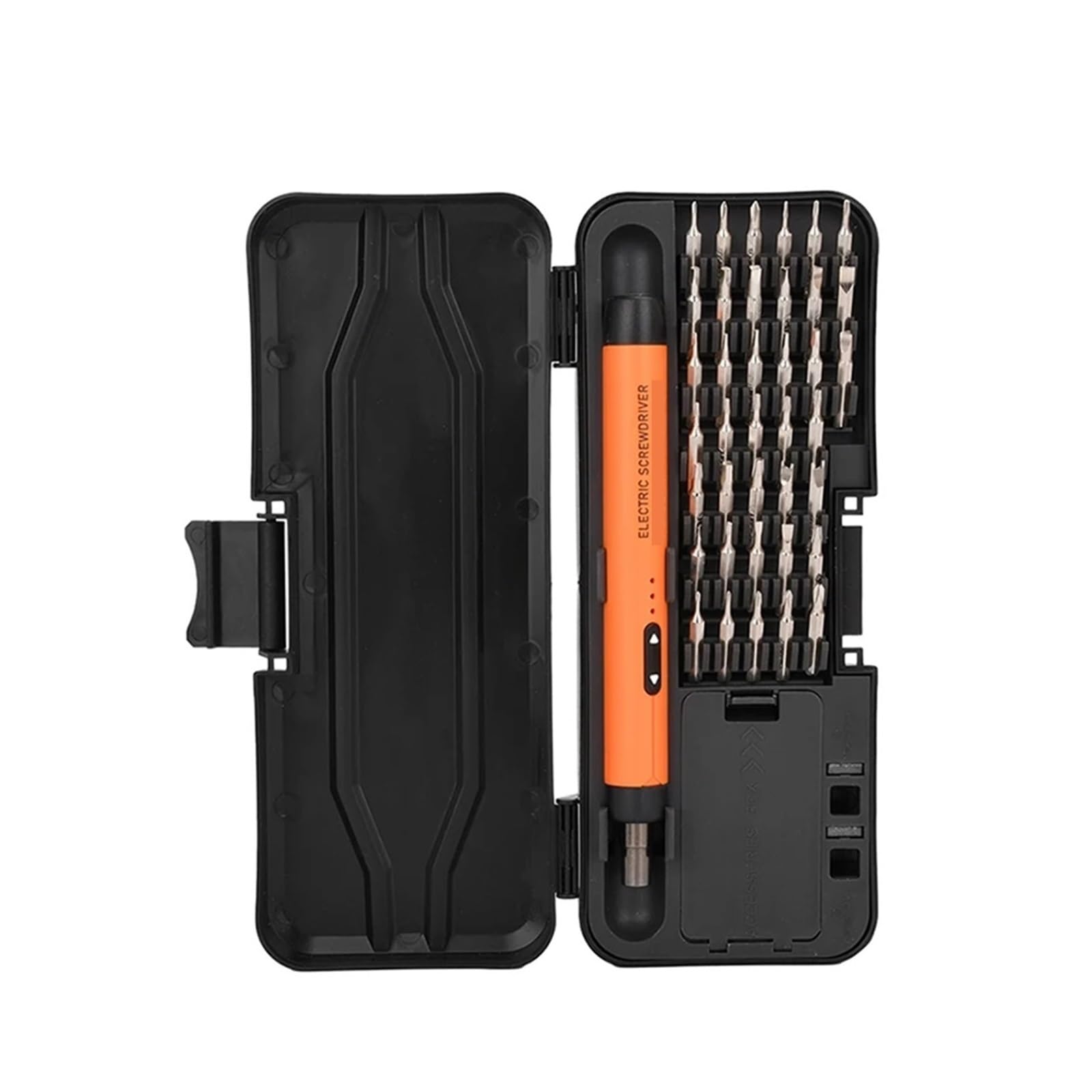 Amrttwy Orange Electric Screwdriver, Electric Screwdriver Set Small Precision Rechargeable Wireless Mini Bits(Orange)