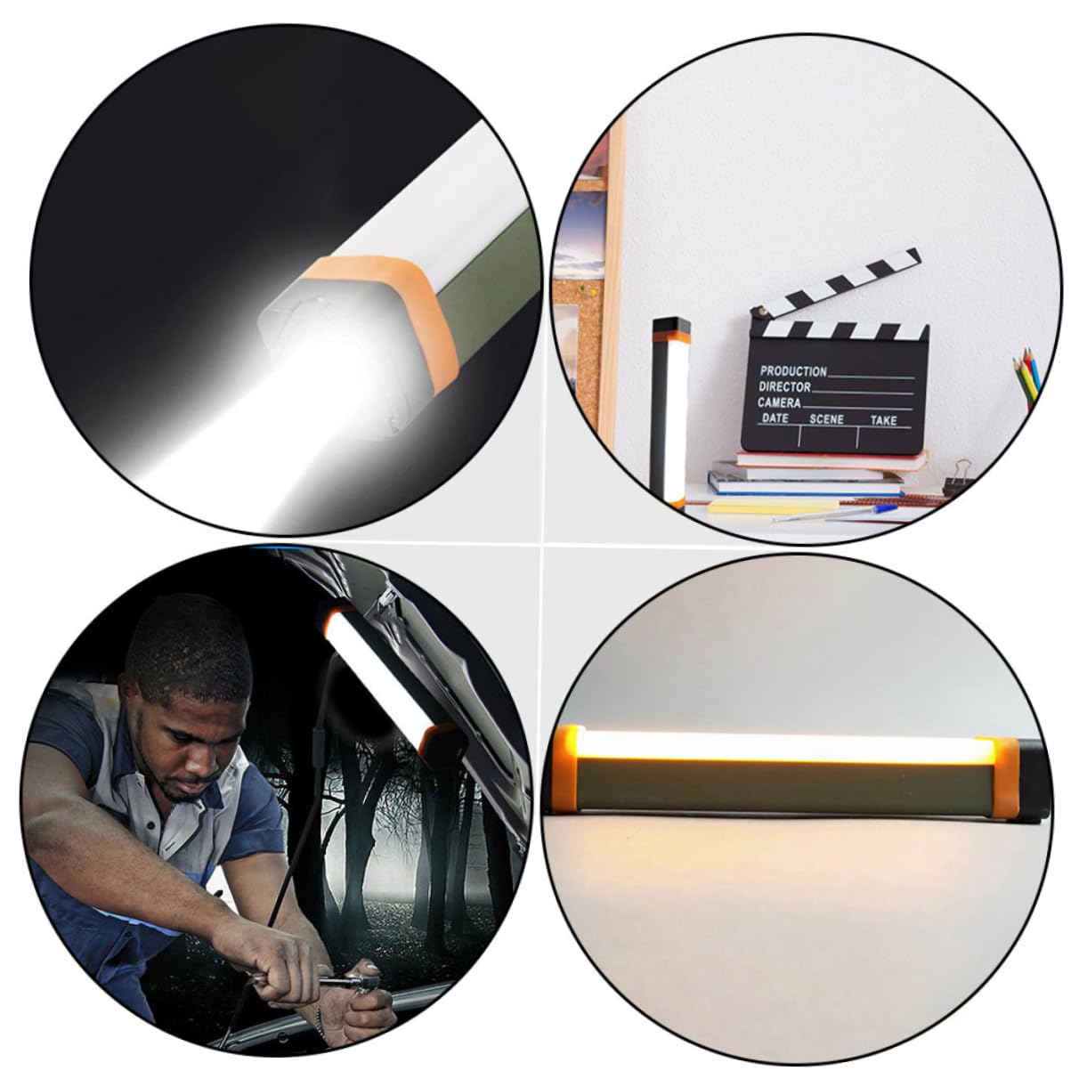 Lampe à LED de Camping USB Rechargeable 3600 Mah, Légère et Compacte, pour Tente, Camping et Éclairage Extérieur,
