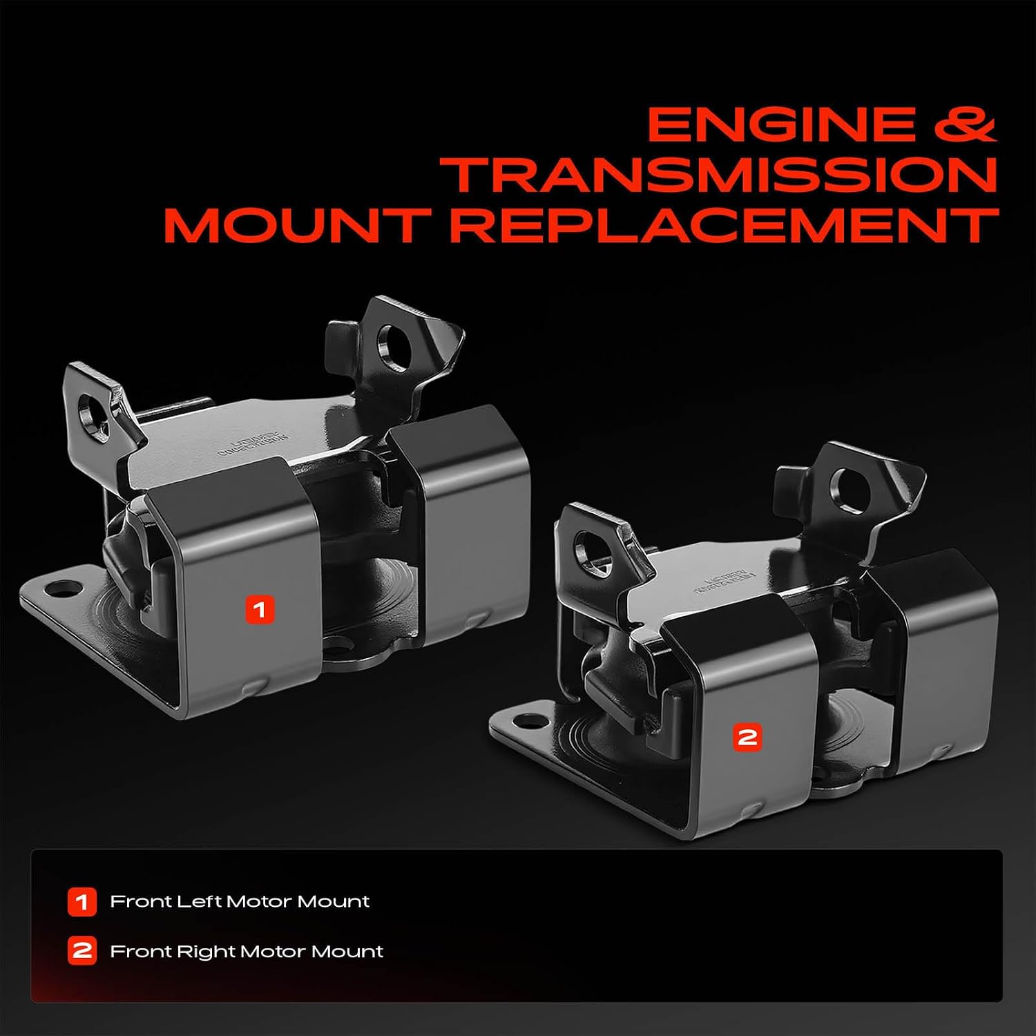 A-Premium Set of 2 Front Left and Right Engine Motor Mount Kit image 3