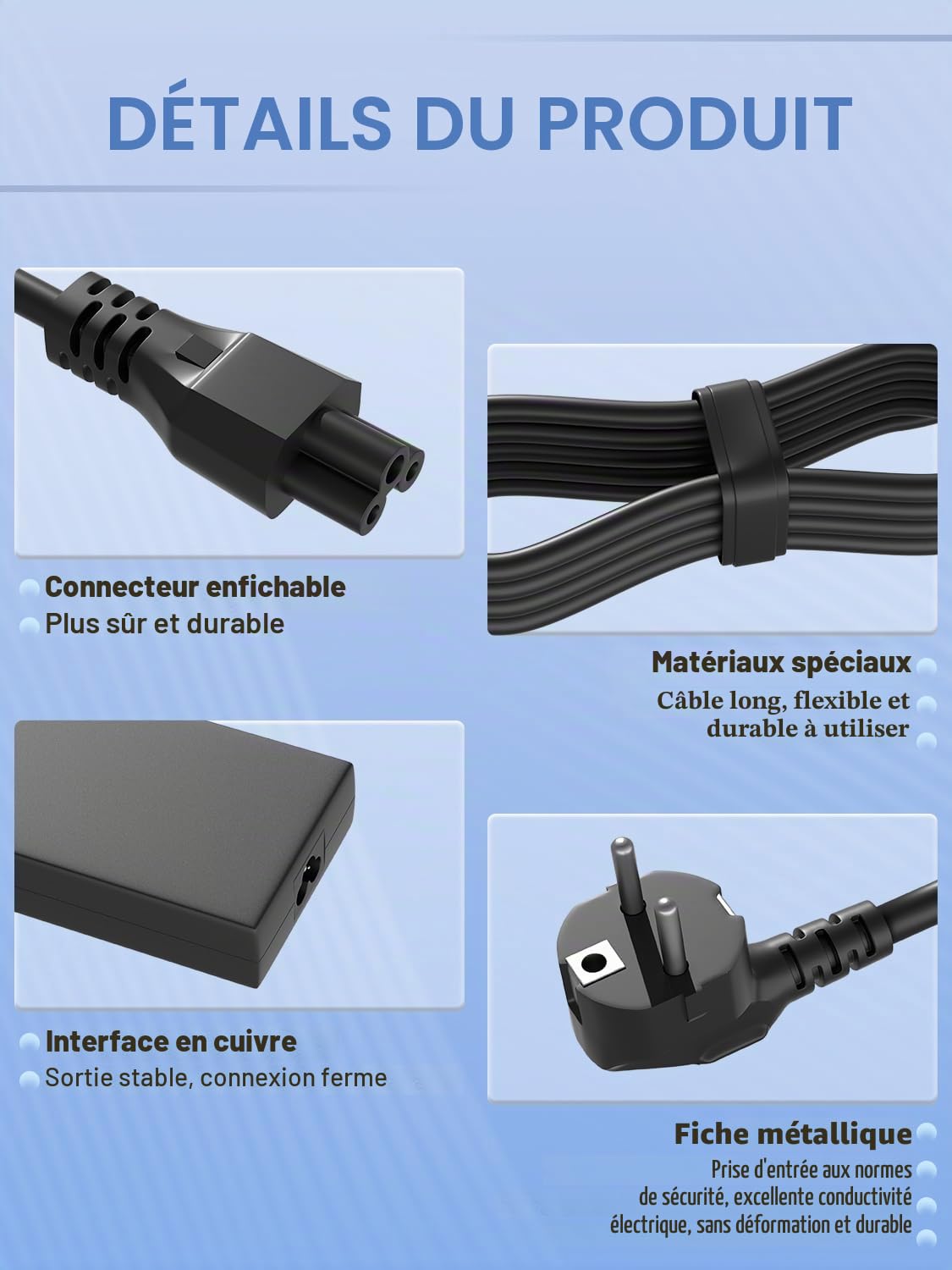 180W Chargeur Compatible avec Dell G3 G5 G7 15 17 3590 3579 3779 5587 5590 7588 7590 7790 Alienware 13 15 17 R2 R3 R4 R5 R6 Precision 7510 7520 7530 M4600 M4700 M4800 DA180PM111 Adaptateur