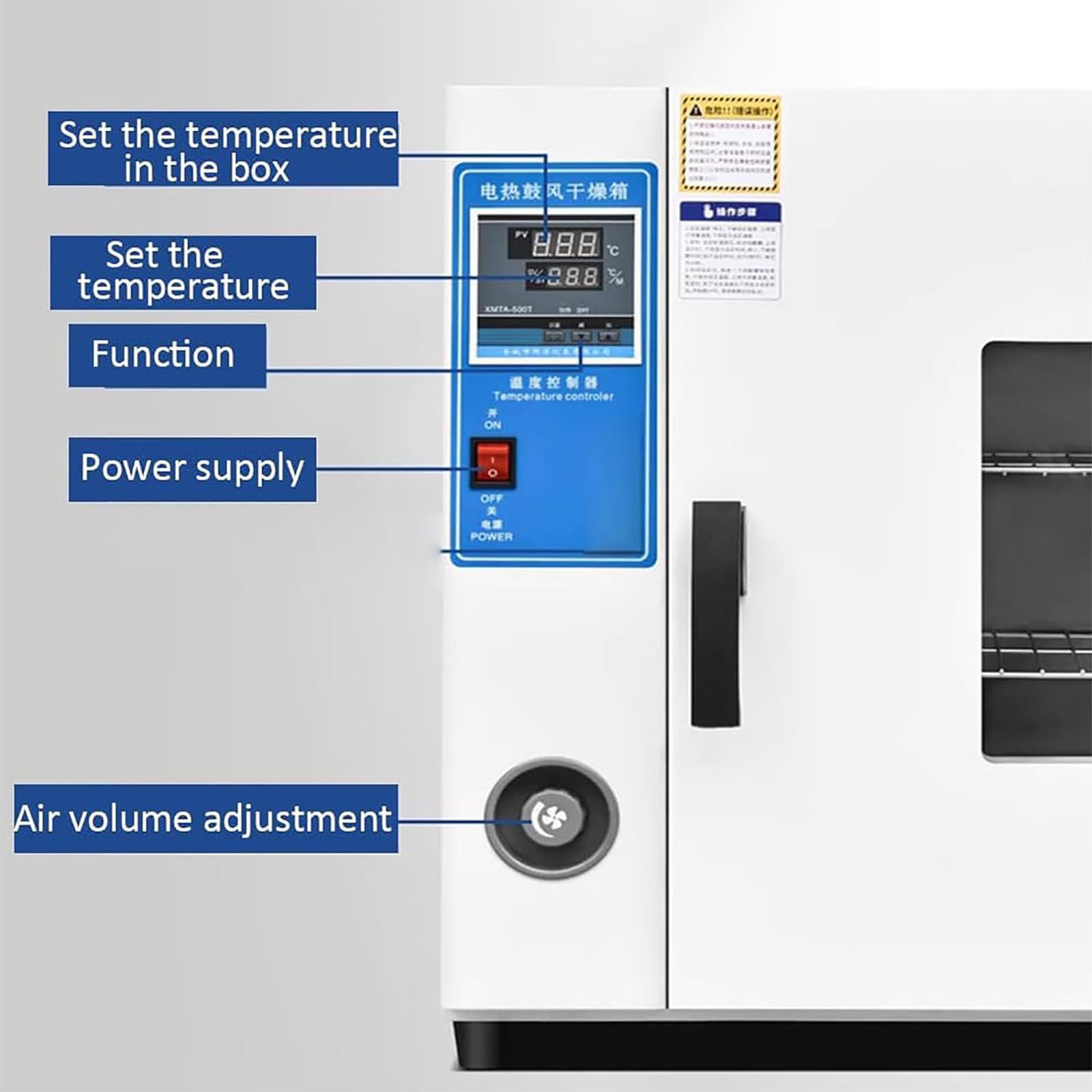Horno De Secado Rápido A Temperatura Constante con Calefacción Eléctrica, Horno De Secado Rápido A Temperatura Constante para Laboratorio/Industrial, Secador De Aire