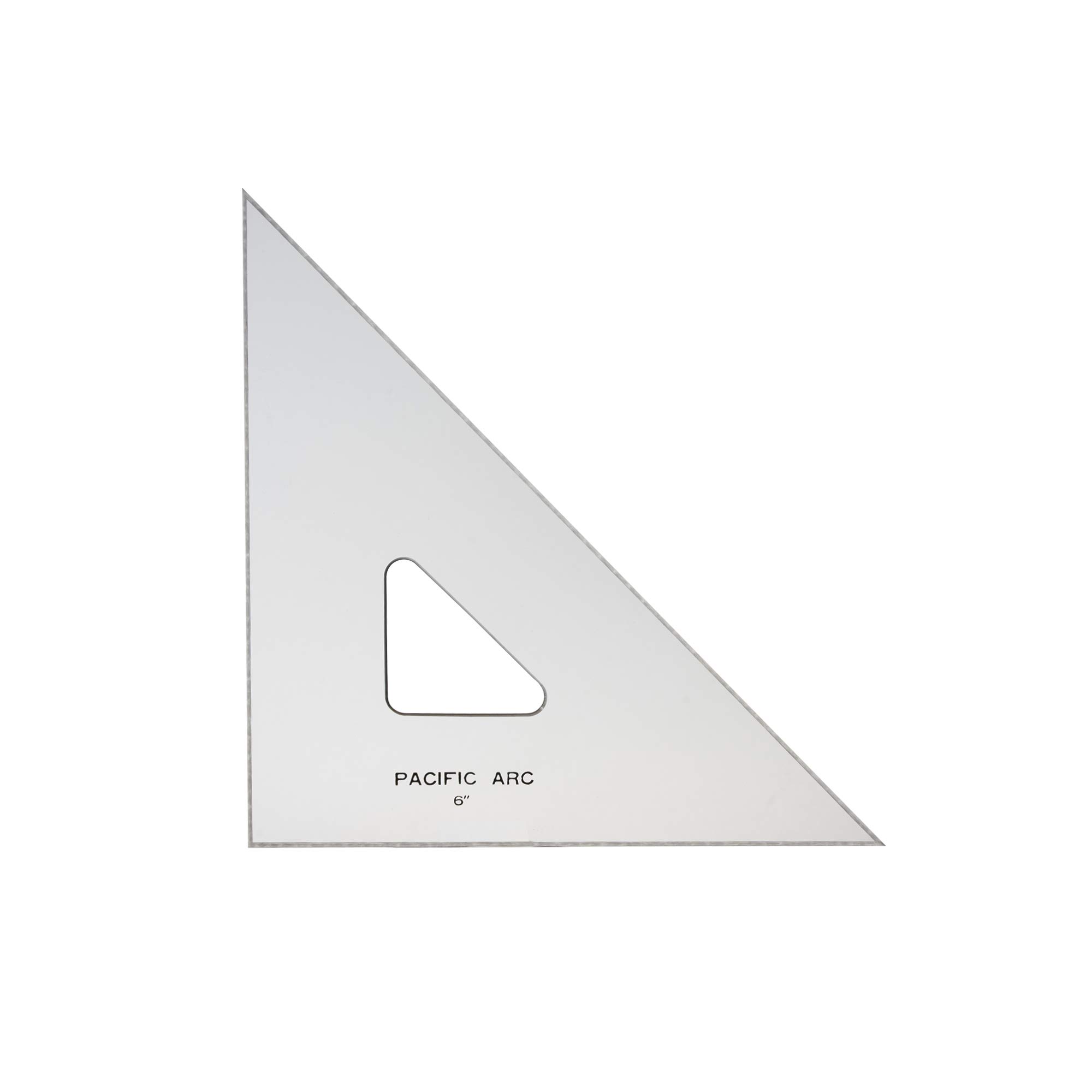 Pacific Arc Drafting Triangle, 6-inch, 45/90 Degrees, w/Inking Edge, Topaz — image 1