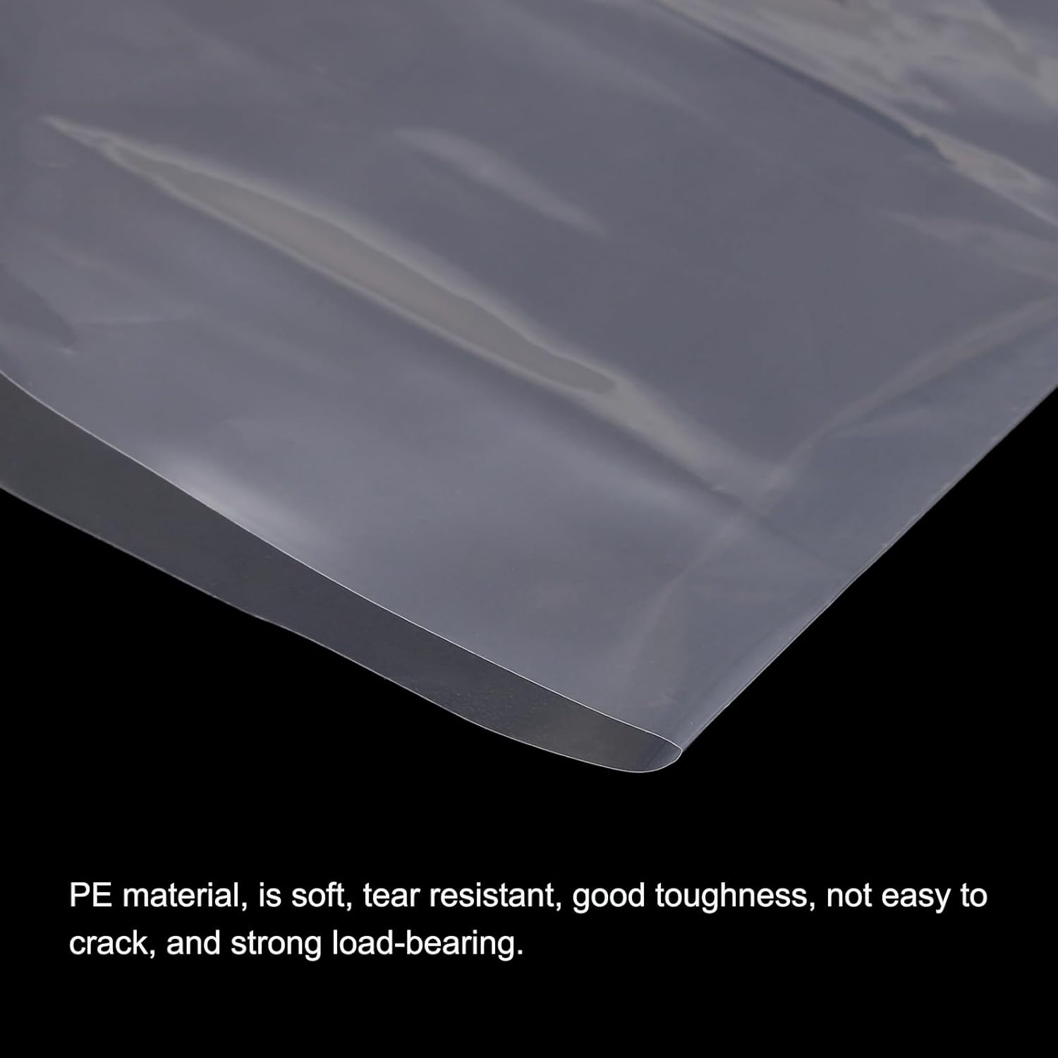 PATIKIL 200 Pcs Clear Flat Open Plastic Poly Bags 16x20 Inch 1 Mil Packaging Bags for Food, Home, Collectibles Storage, Proving Bread, Dough