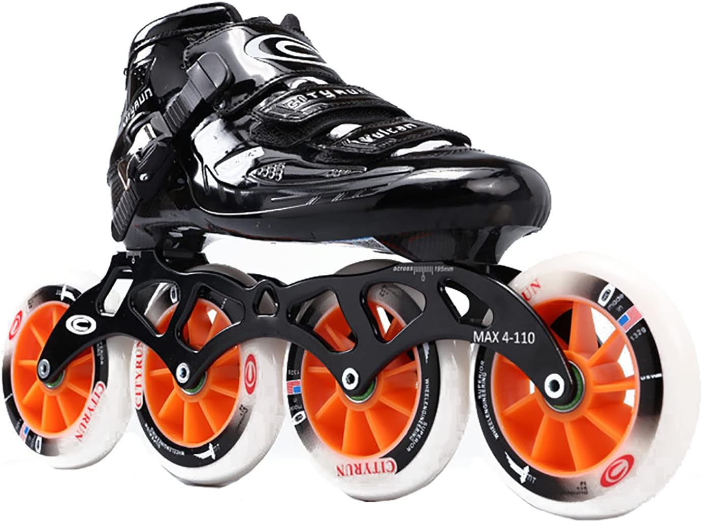 Professional Inline Speed Skates, 4 Wheels Carbon Fiber Skating Shoes Single Row Roller Skates,High Performance Speed Straight Skate Outdoor Inline Skate for Adult Children Unisex