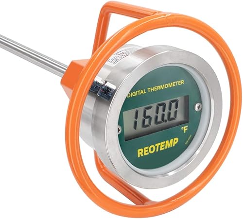 REOTEMP Termómetro digital de compostaje resistente, Fahrenheit, fabricado en los Estados Unidos (36 pulgadas)