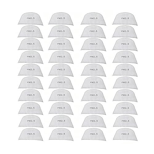 Lot de 40 masques de protection transparents pour casque de vélo - Coupe-vent - Avec filtres