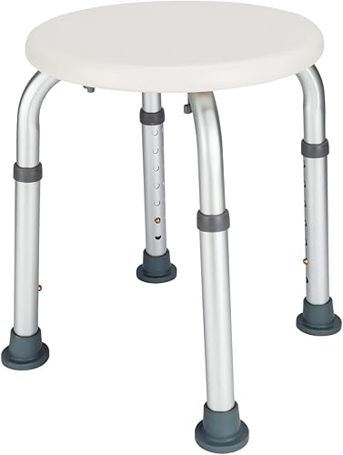 Silla de ducha médica, taburete de ducha ajustable con patas de succión, asiento de ducha para ducha interior o bañera, banco de baño, silla de baño
