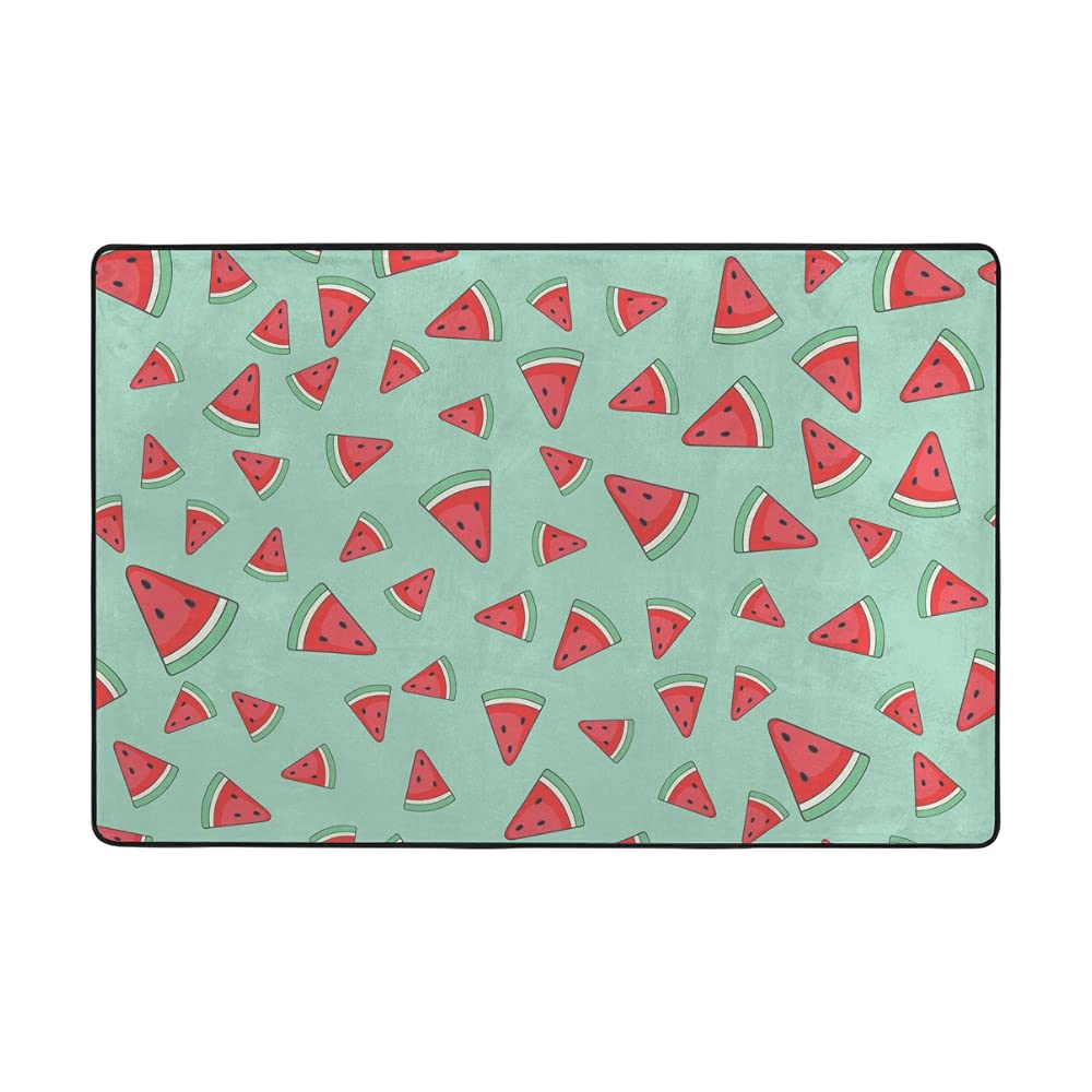 Tapis de sol super doux pastèque grand format 203x147 cm en velours