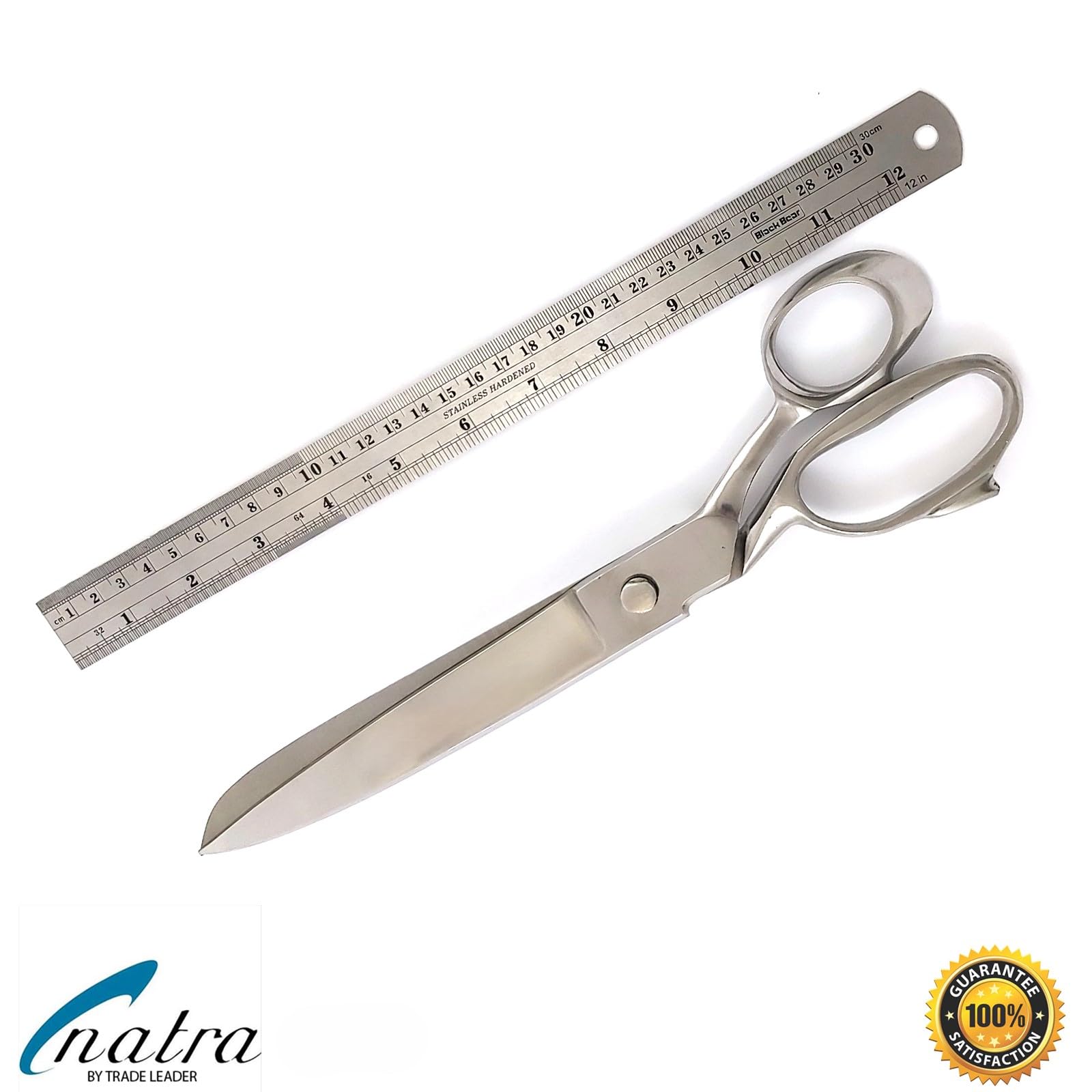 NATRA - Juego de 4 tijeras de costura para tela y ropa