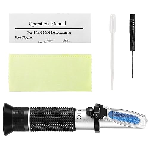 Miniatura 7 de V·RESOURCING - Refractómetro de cloruro de sodio, analizador de sal V·RESOURCING 0 ~ 28% Salinómetro para medición de salinidad alimentaria