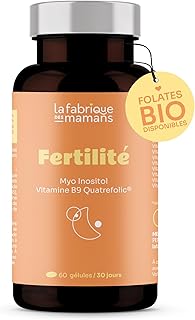Fertilité, Conception et Grossesse | Complément alimentaire, Vitamine B9 (acide folique), Myo Inositol, Iode | La fabrique des mamans, 30 jours, Vegan, Fabriqué en France