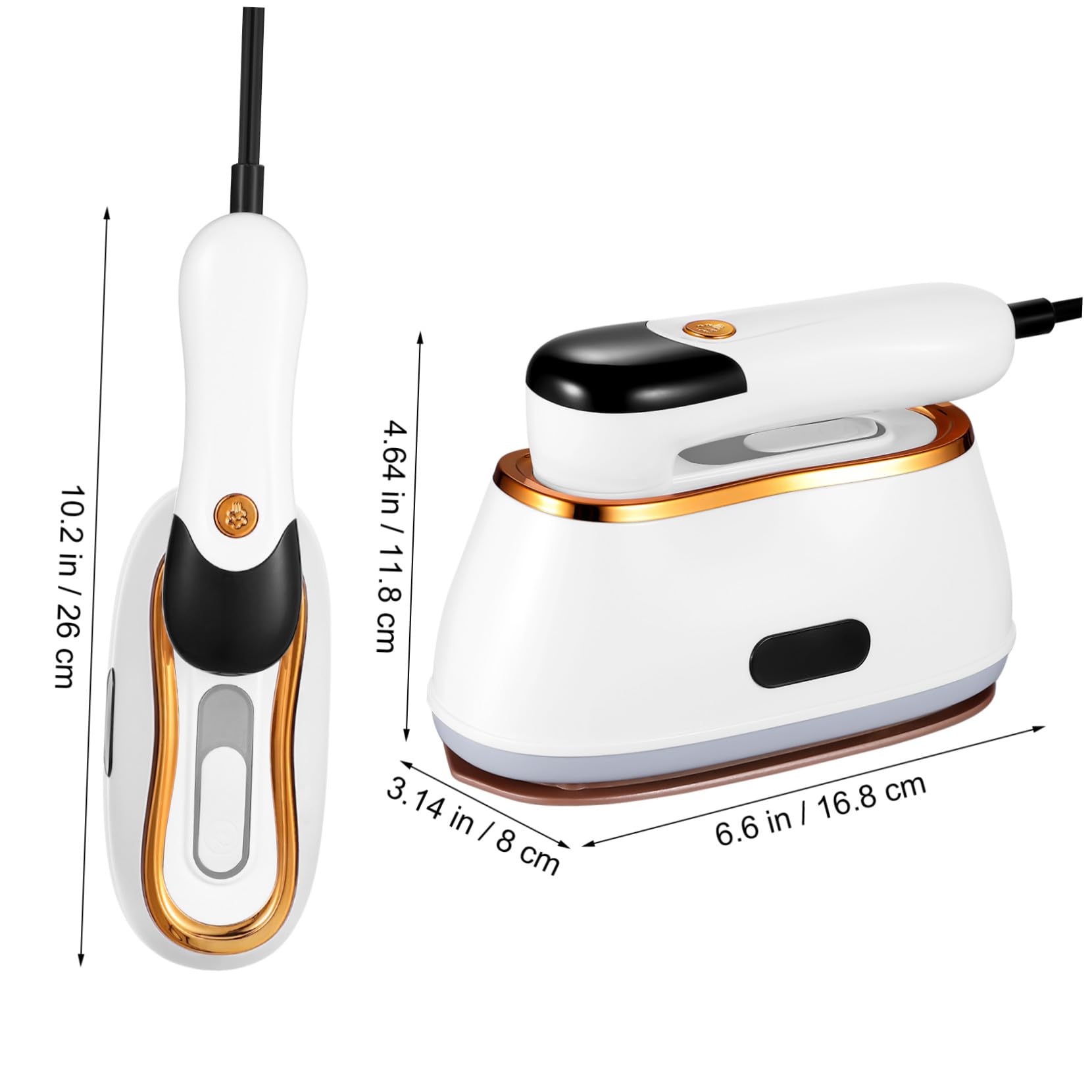 Cabilock Ropa Portátil Mini de Prendas para Viajes Máquina de Planchado de Calentamiento Rápido Fuerte Penetración de Vapor con Enchufe Europeo