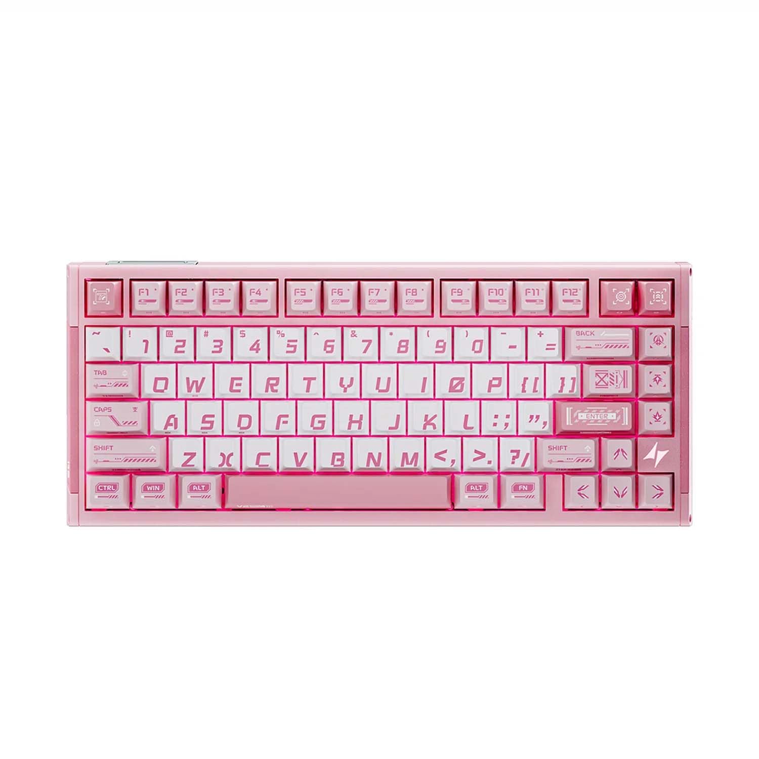 Amazon | ATK RS7 V2 75%アルミホール効果ゲーミングキーボード 81キー 