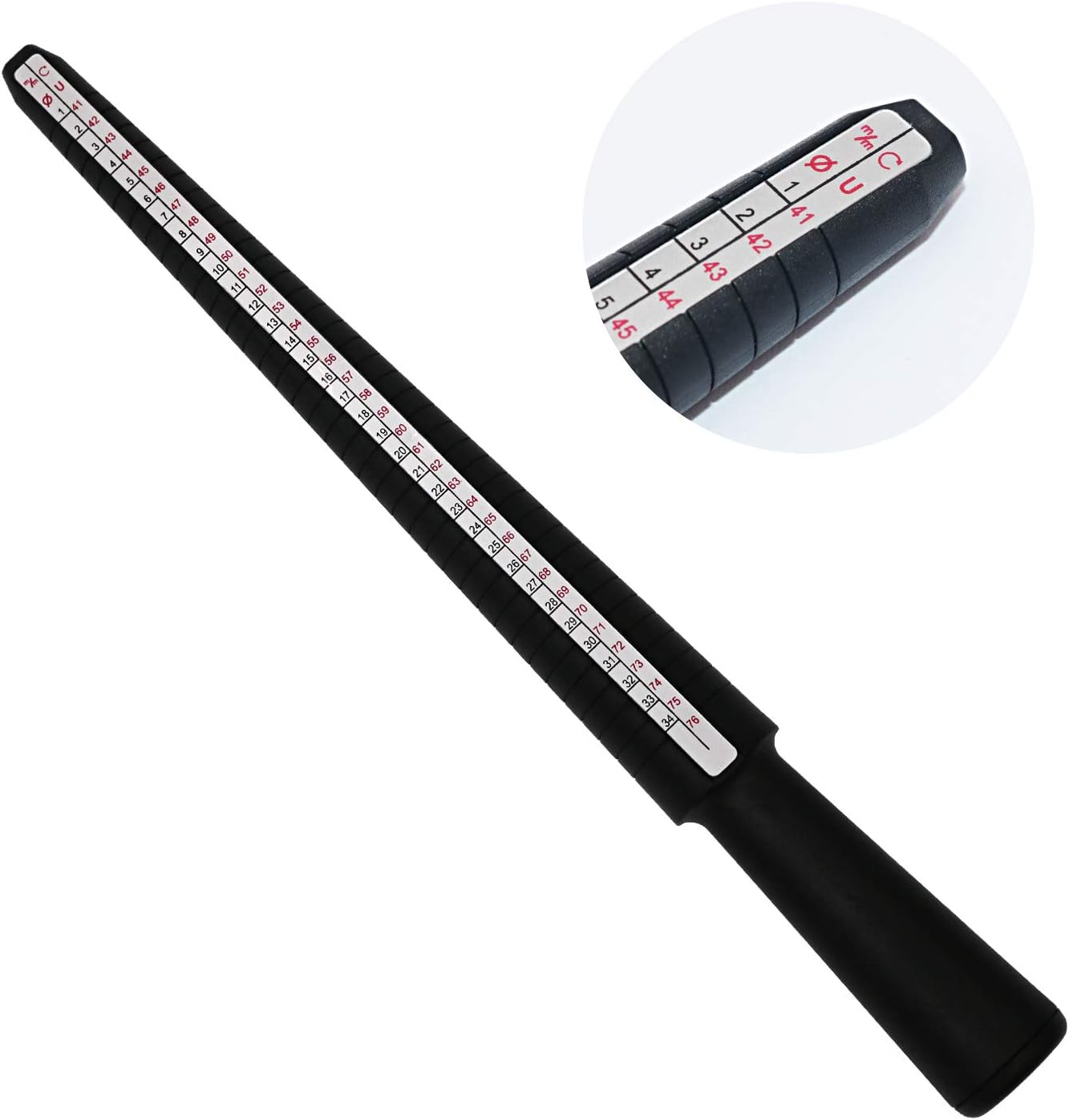 PHYHOO Ring Sizer Gauge Mandrel Black Ring Sizing Liberia Ubuy