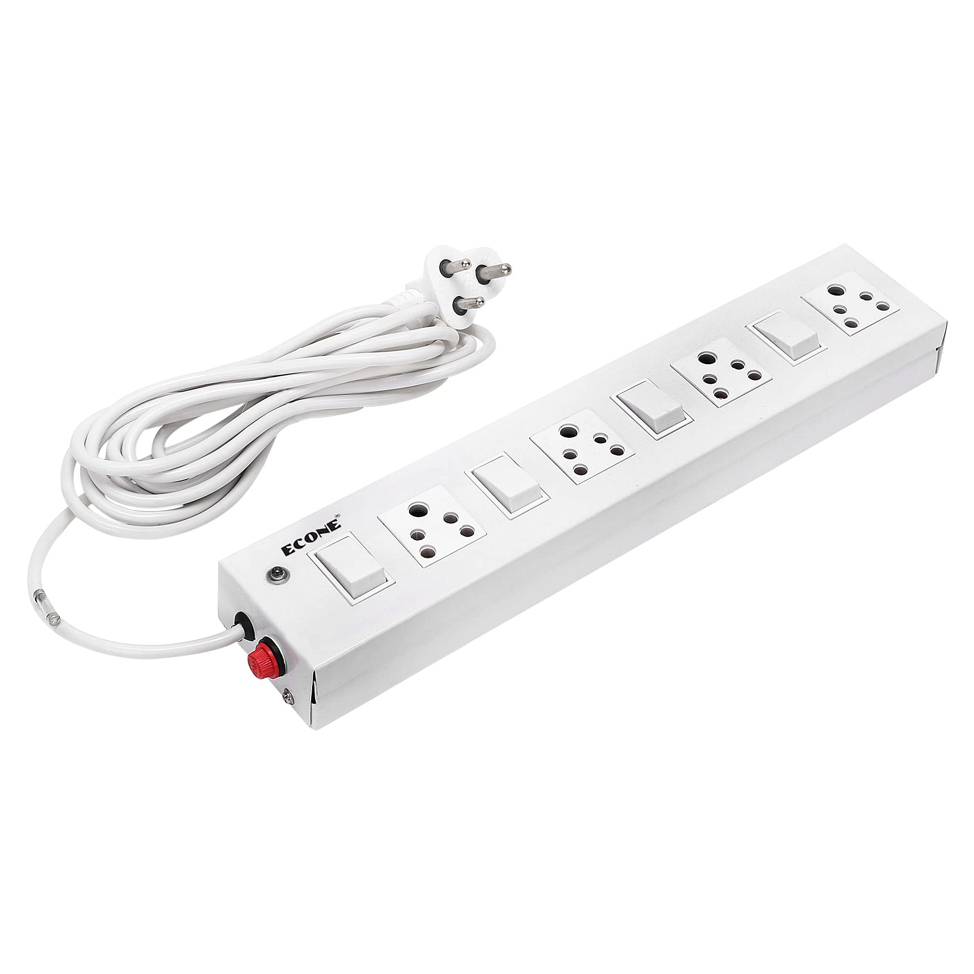 ECONE Multi Socket 4 Plug & 4 Switch 6A 10A Extension Board,Power Strip,Extension Cord,2.2 Meter Long Length Cable Cord Compatible With Charger,Computer,Pc,Laptop,Appliances-1 Year Warranty,220 Volts (B09CN3H5QH) Amazon Price History, Amazon Price Tracker