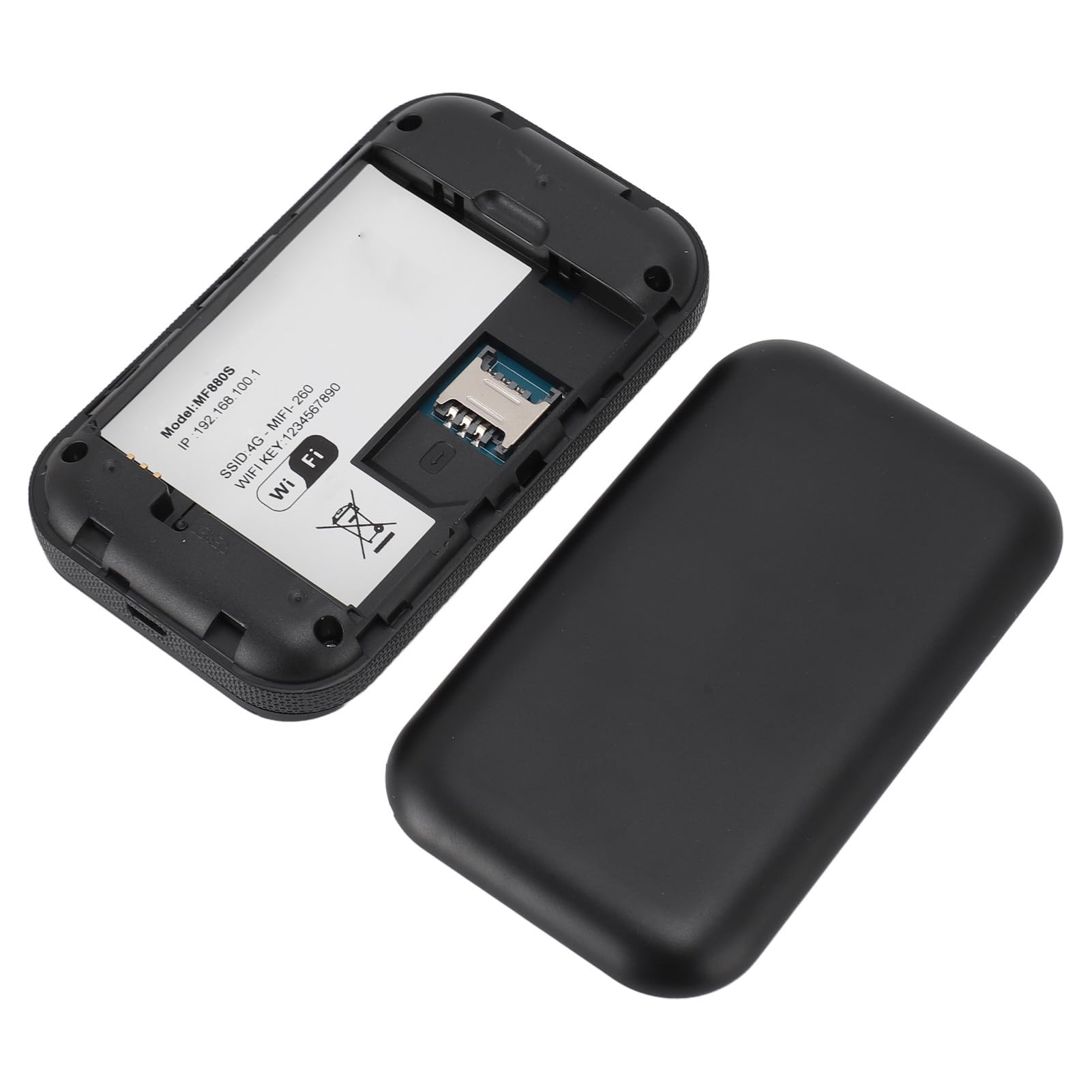 Mobilny Router z Hotspotem 4G LTE, Przenośny Hotspot Wi-Fi z Gniazdem Karty SIM, Duża prędkość 500 Mb/s, 10 Podłączonych urządzeń, Bezpieczna sieć Bezprzewodowa w Dowolnym Miejscu