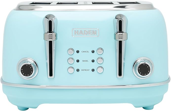 Haden Heritage 4 Slice Wide Slot Stainless Steel Toaster with