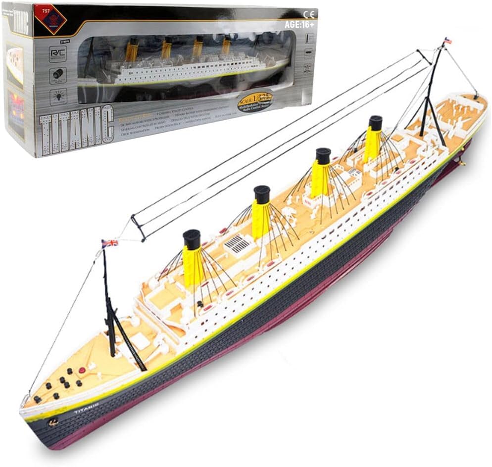 Amazon.co.jp: RC タイタニック クルーズ船、LED ライト付き 2.4G 3CH 