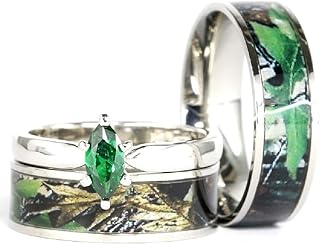 Camo Wedding Rings For Him And Picks collage image 4