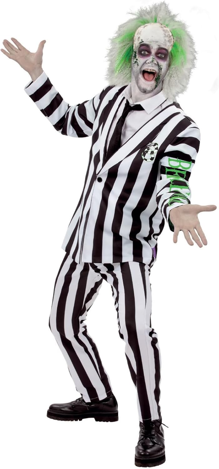 Beetlejuice Costume for Men by Smiffys