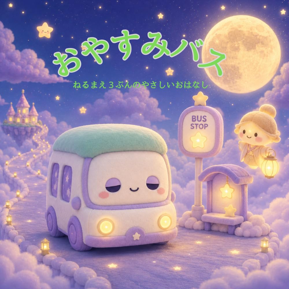 おやすみバス: ねるまえ３ぷんのやさしいおはなし (ゆめねむ絵本)