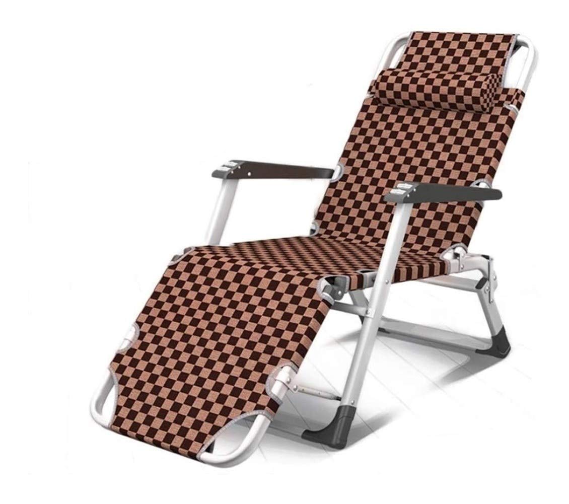 Chaise longue pliable portable de jardin pour pause sieste maison loisirs été