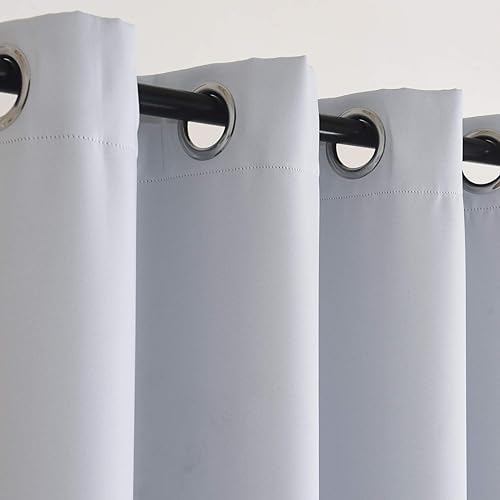 Miniatura 3 de Panel de cortina opaca ancha caislamiento térmico, extraancha, ppuerta de patiopuerta corredizacortinero, con ojales en la parte superior, 100 pulg