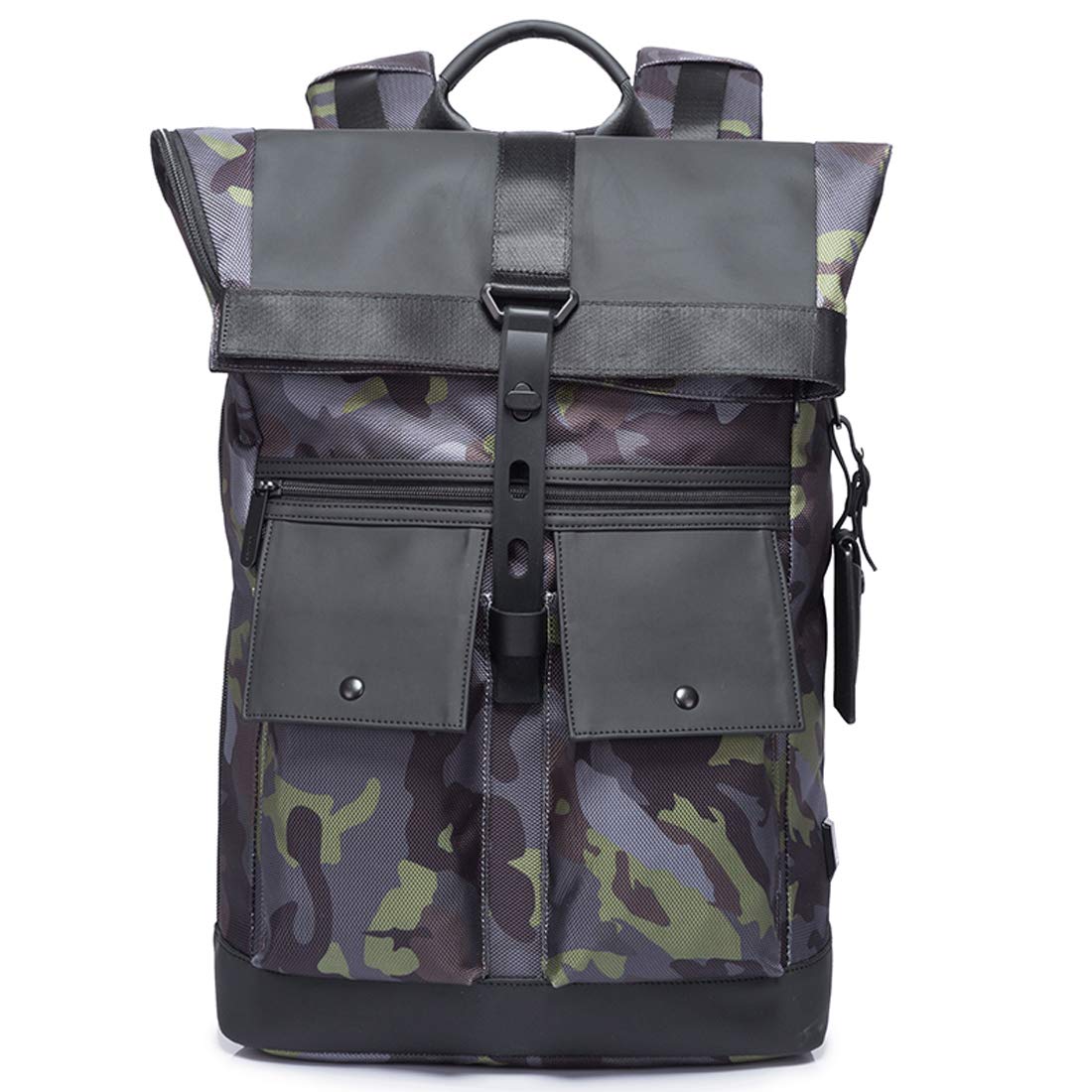 THE CLOWNFISH Water Resistant 30 L Polyester Anti theft Foldable Business Travel 15.6 inch Laptop Backpack (Camouflage-Green) (B09RWX9WY9) Amazon Price History, Amazon Price Tracker