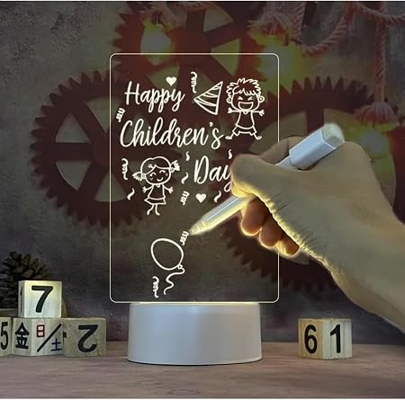 Led Çizim Tableti Gece Lambası Not Panosu [Enerji Sınıfı A]