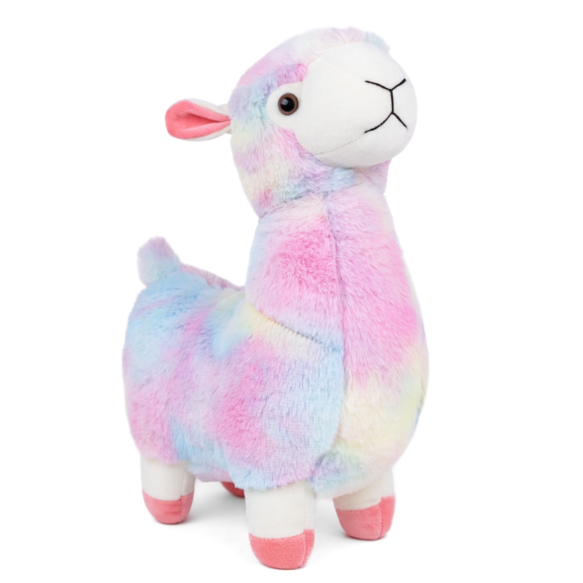 Mirada Cute Multicolor Standing Rainbow Llama Soft Toy for Girls/Kids | Stuffed Plush Animal Lamb | - 35cm