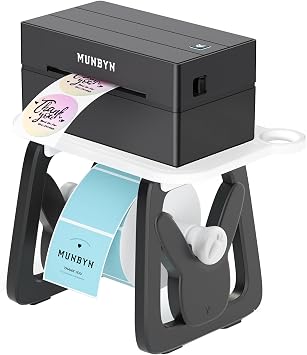 MUNBYN Thermal Label Holder for Rolls and Fanfold Labels